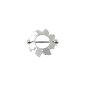 Nipple-Piercing Chirurgenstahl Nipple Shield Blume