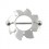 Nipple-Piercing Chirurgenstahl Nipple Shield Blume