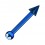 Helix- / Tragus-Piercing Stahl 316L Eloxiert Blau Kleine Spitze