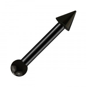 Helix- / Tragus-Piercing Stahl 316L Eloxiert Schwarz Kleine Spitze