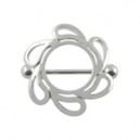 Nipple-Piercing Chirurgenstahl Nipple Shield Blume 2