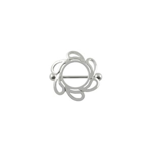 Nipple-Piercing Chirurgenstahl Nipple Shield Blume 2