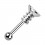 Schmuck Piercing Helix Straight Stahl 316L Schraubenkopf