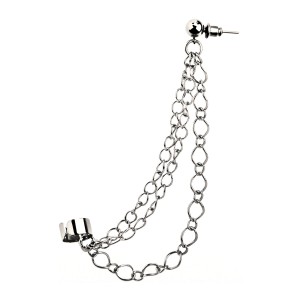 Ohrring-Kette Lobus zu Helix Stahl 316L Schlicht Dreifach [Einheit]