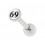 Knorpel-Piercing Helix / Tragus Straight 69