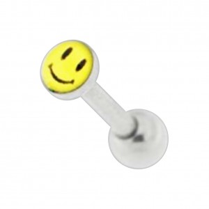 Knorpel-Piercing Helix / Tragus Straight Smiley