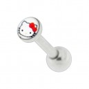 Piercing Knorpel Helix / Tragus Straight Hello Kitty