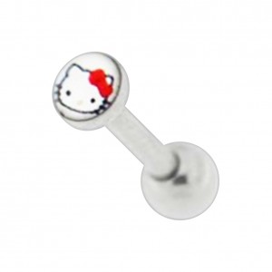 Knorpel-Piercing Helix / Tragus Straight Hello Kitty