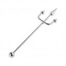 Industrial-Piercing Chirurgenstahl 316L Dreizack