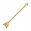 Piercing Industrial Eloxiert Golden Pfeil