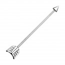 Metallized Arrow Industrial Barbell Ring