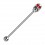 Industrial-Piercing Totenkopf Zwei Augen Strass Rot
