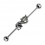 Piercing Industrial Drachen Auge Strass Grün