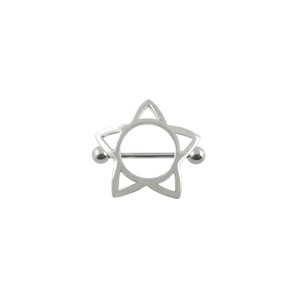 Nipple-Piercing Chirurgenstahl Nipple Shield Stern