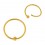 Piercing Ring BCR Stahl 316L Eloxiert Golden Flexibel