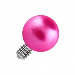 Falsche Perle Rosa für Microdermal Piercing