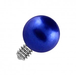Falsche Perle Blau für Microdermal Piercing