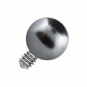 Falsche Perle Grau für Microdermal Piercing