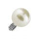 Fausse Perle Blanc Nacré pour Piercing Microdermal