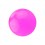 Einzelne Piercing-Kugel Acryl Opak UV Rosa