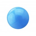 Einzelne Piercing-Kugel Acryl Opak UV Hellblau