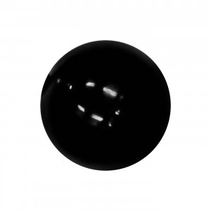 Einzelne Piercing-Kugel Acryl Opak UV Schwarz