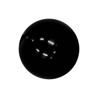 Boule Piercing Acrylique Noire Opaque UV Seule