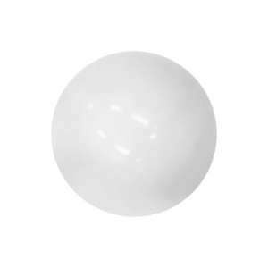 Einzelne Piercing-Kugel Acryl Opak UV Wei&szlig;