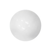 Boule Piercing Acrylique Blanche Opaque UV Seule