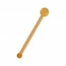 Gerader Nasenpiercing-Pin Bioflex Flexibel Kugel Orange