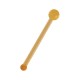 Gerader Nasenpiercing-Pin Bioflex Flexibel Kugel Orange