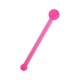 Gerader Nasenpiercing-Pin Bioflex Flexibel Kugel Rosa