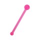 Pink Ball Flexible Bioflex Pin Straight Nose Piercing Ring
