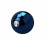BCR-Piercing-Kugel Clipsable Eloxiert Blau