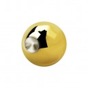 Gold Anodized Clipsable BCR Piercing Loose Ball
