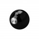 Black Anodized Blackline Clipsable BCR Piercing Loose Ball