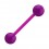Piercing Lengua Bioflex Flexible Opaco Púrpura