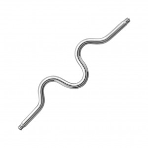 Industrial-Piercing-Stab Stahl 316L Gewellt Metallisiert