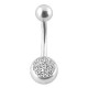 Nombril Swarovski Blancs