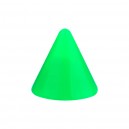Opaque Acrylic UV Green Barbell Only Spike