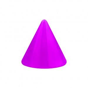 Einzelne Piercing-Spitze Acryl Lila Opak UV
