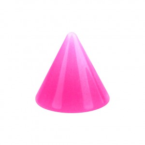 Einzelne Piercing-Spitze Acryl Rosa Opak UV