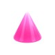 Einzelne Piercing-Spitze Acryl Rosa Opak UV