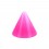 Einzelne Piercing-Spitze Acryl Rosa Opak UV