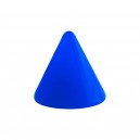 Opaque Acrylic UV Dark Blue Barbell Only Spike