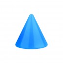 Einzelne Piercing-Spitze Acryl Hellblau Opak UV