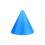 Einzelne Piercing-Spitze Acryl Hellblau Opak UV