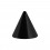 Nur Piercing Spitze Acryl Schwarz Opak UV