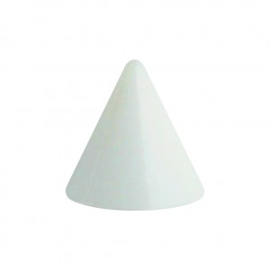 Einzelne Piercing-Spitze Acryl Weiß Opak UV
