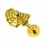Piercing Helix / Tragus Stahl 316L Eloxiert Golden Spinnennetz & Strass